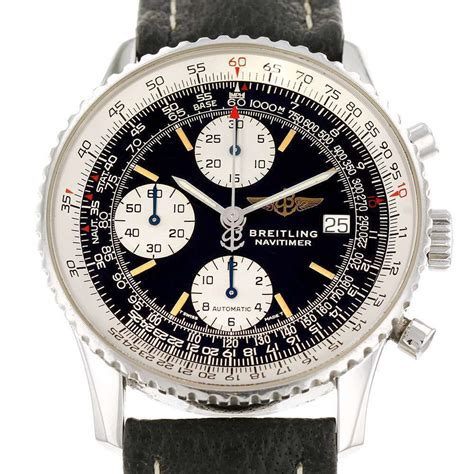 Breitling Navitimer schwarzes Zifferblatt Herrenuhr 